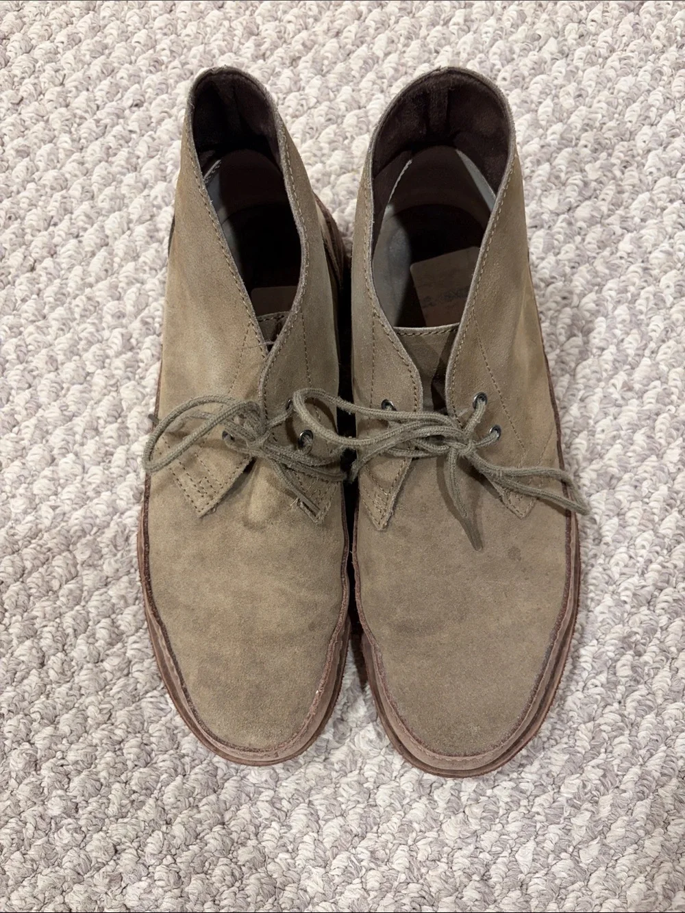 Clarks Men's Suede Chukka Boots in Taupe and Brown